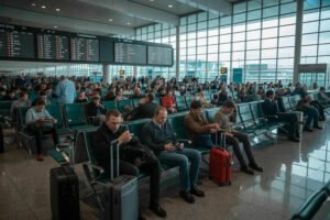 Dublin airport, passengers