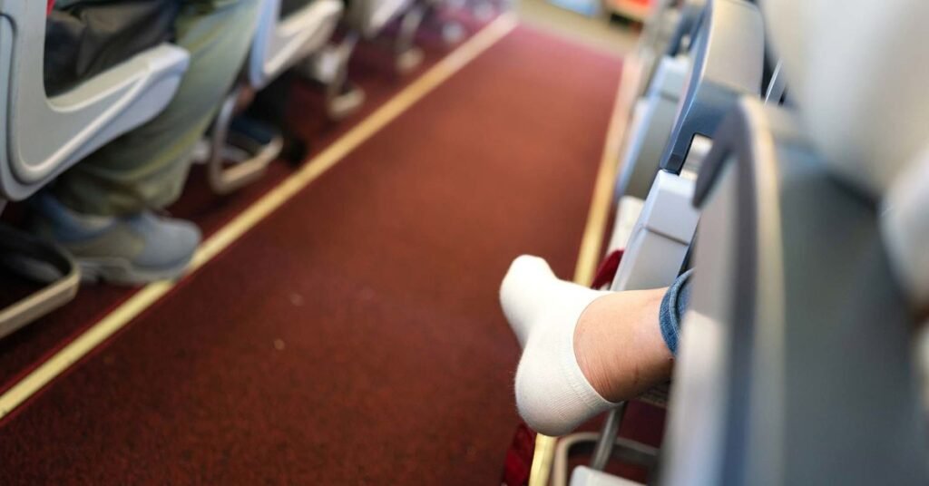 Flight attendants don't want you to wear black socks on a plane - here's why