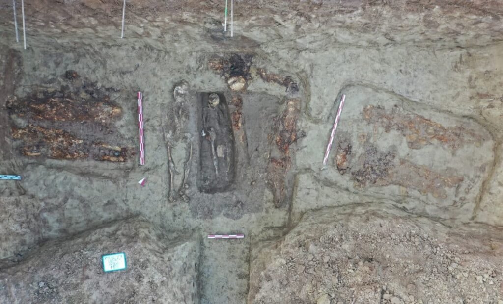 General View Of The Tombs Found