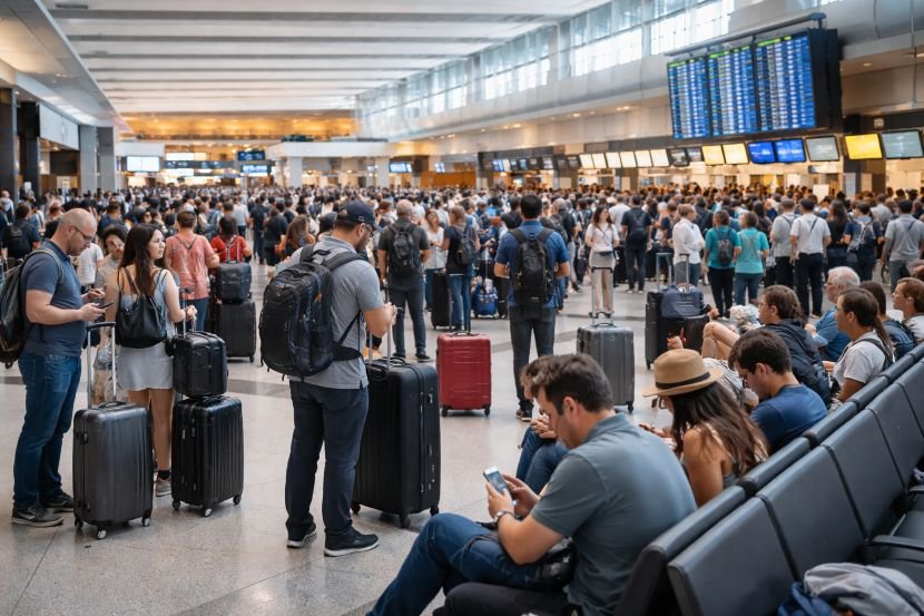 Los angeles travel disrupted as 125 flights delayed and 13 cancelled, impacting delta, united, american and international carriers on routes to new york, tokyo, dubai and other us cities
