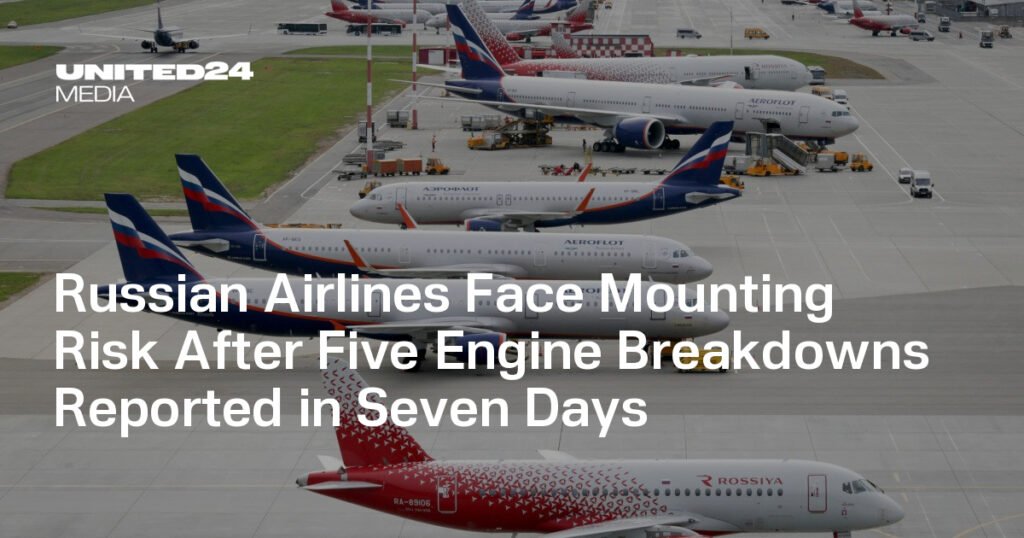 Russian Airlines Face Mounting Risk After Five Engine Breakdowns Reported in Seven Days — UNITED24 Media