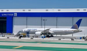 United Airlines passengers evacuated after possible engine fire