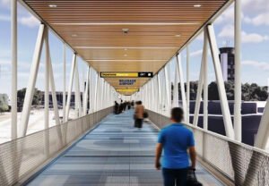 Belgrade Airport unveils “Tesla Walkway” for future rail link