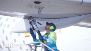 EU airline industry warns of fuel shortages if Strait of Hormuz stays closed - BBC