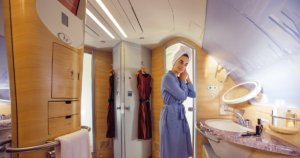 Emirates airline 'working on en-suite bathrooms in first class', says president Tim Clark
