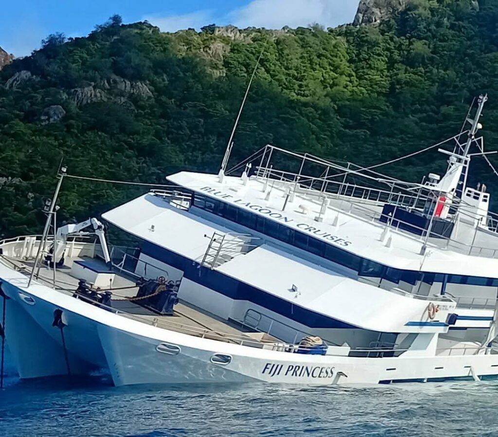End of an era: MV Fiji Princess retired following reef grounding