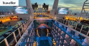 On board the biggest ship in the fleet