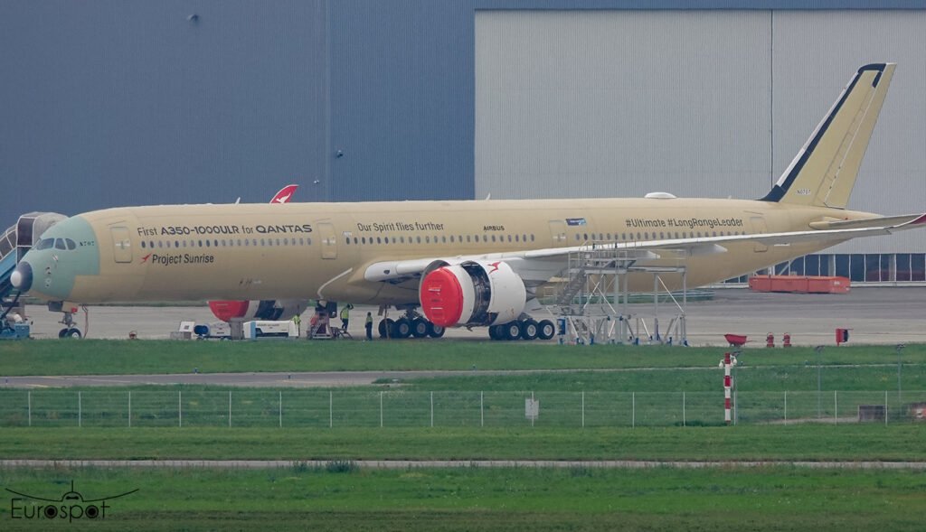 Qantas’ Project Sunrise a step closer as engines fitted to first A350-1000ULR