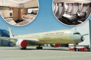 Qantas debuts new plane to fly 22-hours nonstop to NYC, UK