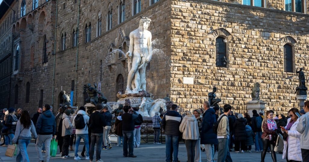 Tourist charged with damaging 16th-century Florentine statue in pre-wedding prank – The Irish Times