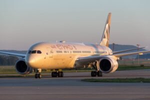 Abu Dhabi-bound flight with 280 aboard grounded after fire breaks out on wing