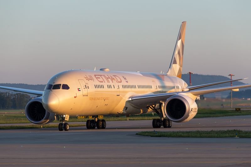 Abu Dhabi-bound flight with 280 aboard grounded after fire breaks out on wing