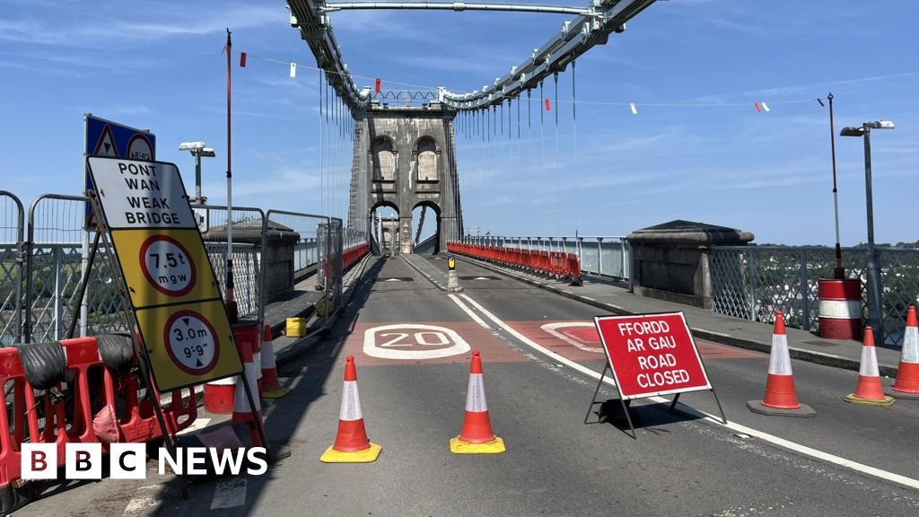 Bridge shuts three times in two days due to overweight vehicles - BBC