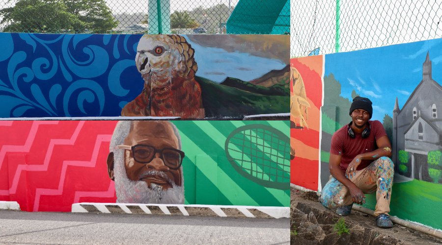 Rainforest Caribbean unveils 400 ft mural in SVG