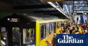 Riding the D in Los Angeles: city famous for traffic hopes new subway stations will be a ‘game changer’ | Los Angeles