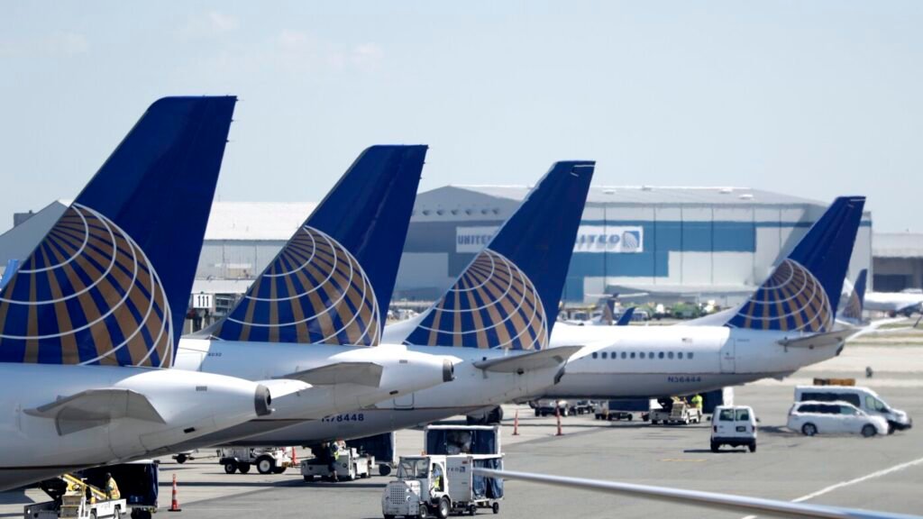 United Airlines flight diverted over Bluetooth device name : NPR