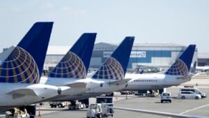 United Airlines flight diverted over Bluetooth device name : NPR
