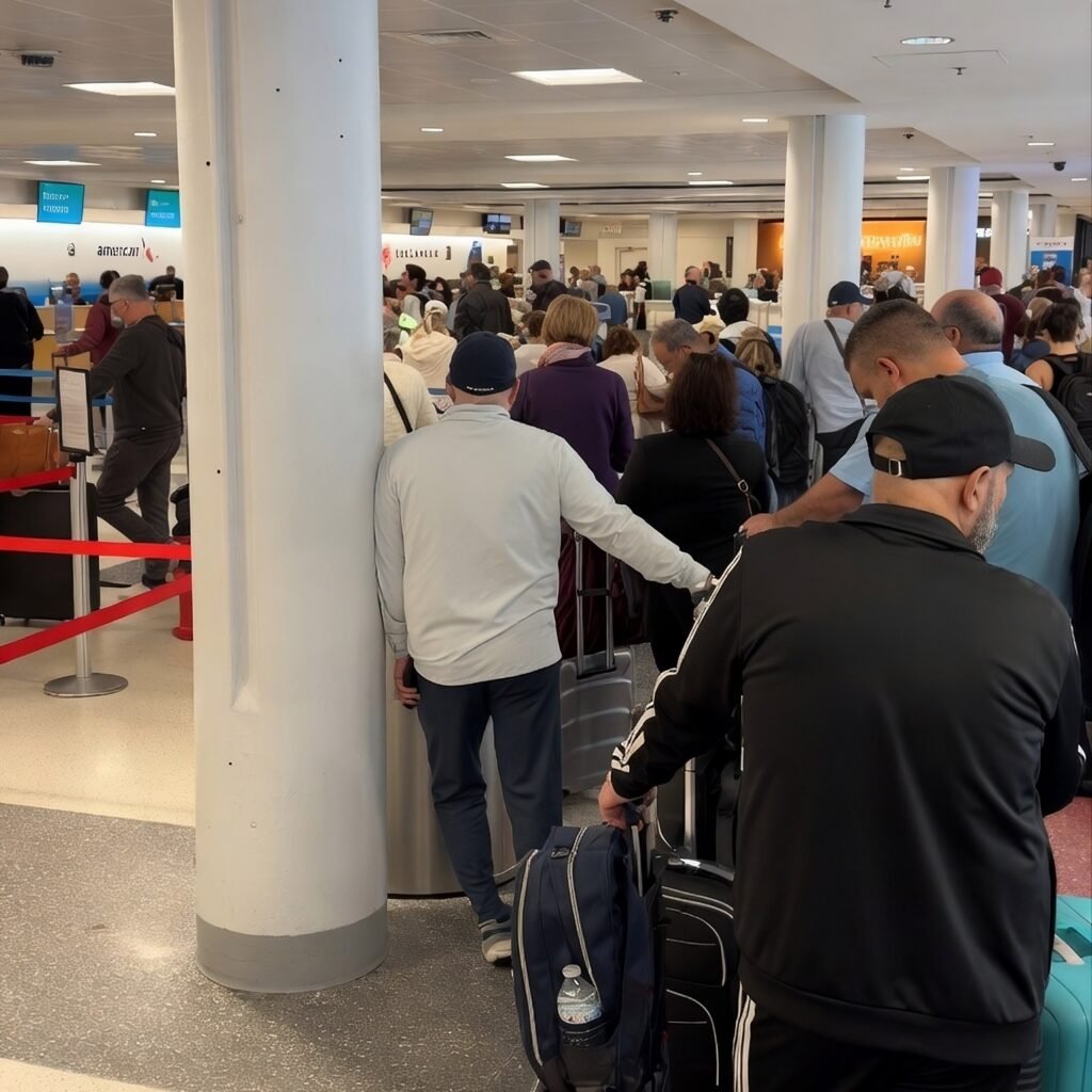 Why Are Airlines Still Making You Stand In Line For An Hour To Drop A Bag You Tagged Yourself?
