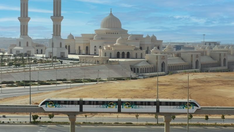 Egypt’s new driverless monorail is riding across the desert